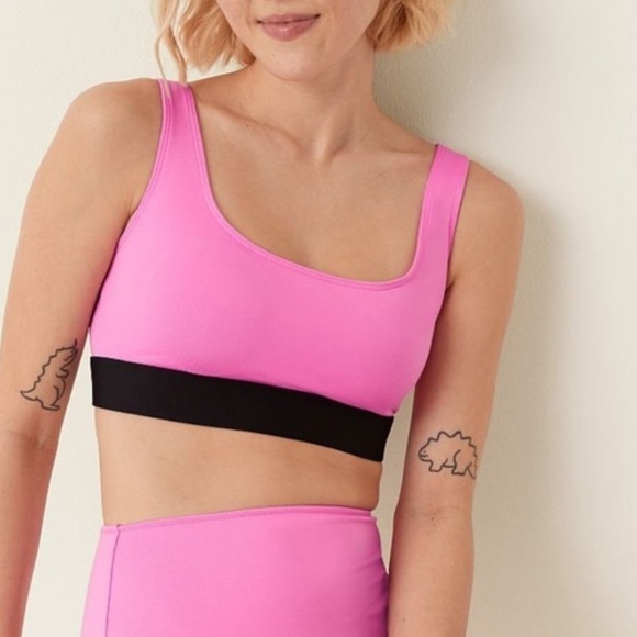 PINK Victoria's Secret Other - Pink Victoria’s Secret Gym to Swim Square Neck Top in Pink